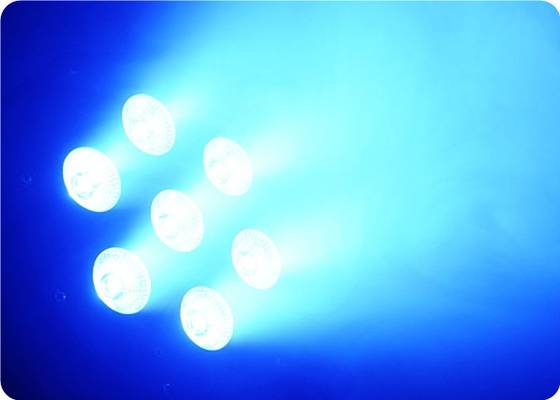 Metallic Flat Par Can 7* 8W Quad RGBW, DMX most reliable and cost effective equipment LED Par Light Indoor