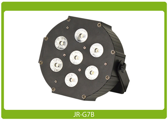 Metallic Flat Par Can 7* 8W Quad RGBW, DMX most reliable and cost effective equipment LED Par Light Indoor