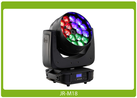 LED Moving Head Beam, 18x15W, RGBW 4-in-1 Affordable Lighting Equipment LED Moving Head Light