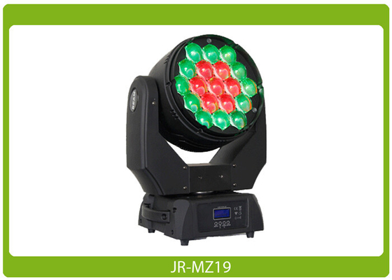 Led Moving Head Light Wash Zoom 19X15W 7-60 Degree RGBW(4IN1) Black