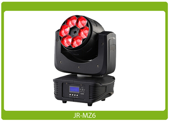 Inteligentní světla Hlava Zoom mytí 6x15W, RGBW 4-in-1 Pohyblivou Hlavou Zoom Wash