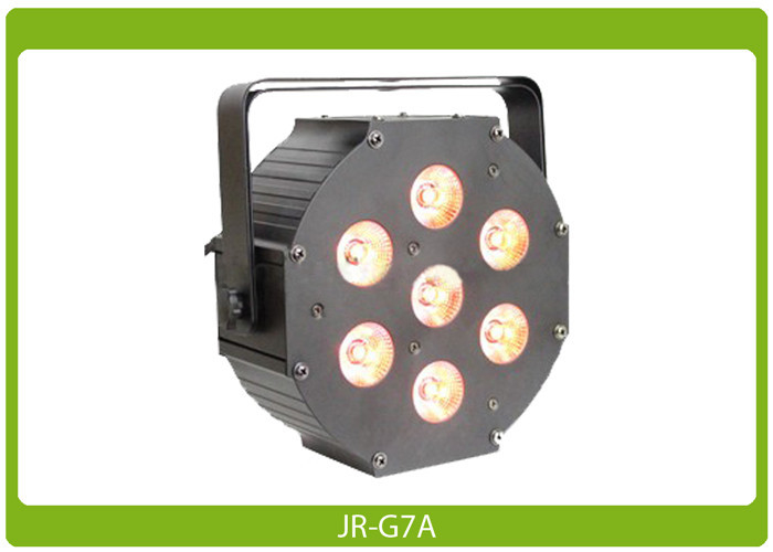 Metallic Flat Par Can 7* 3W Tri RGB, DMX at an affordable price LED Par Light Indoor