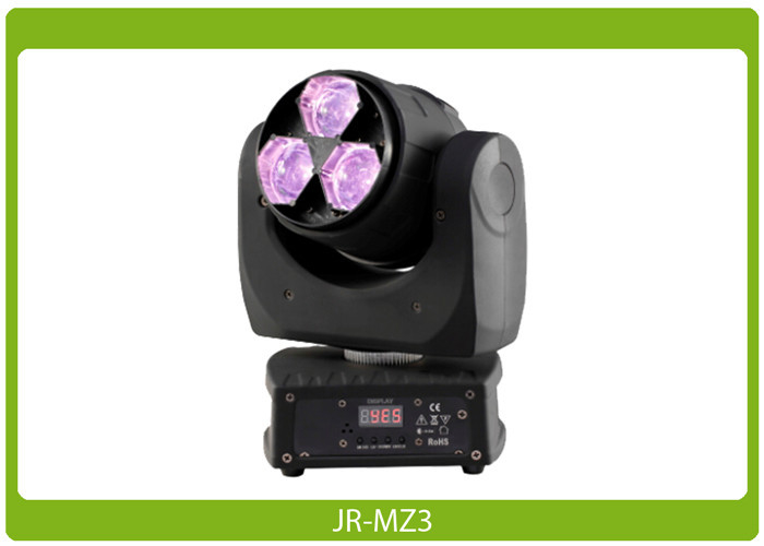 LED Moving Head Zoom, 3x15W, RGBW 4-in-1 Affordable Lighting Equipment LED Moving Head Light