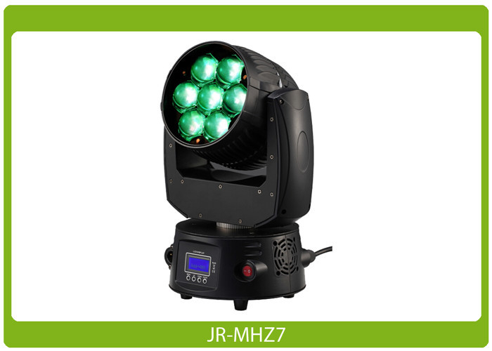 Led Moving Head Wash Zoom 7X15W 7-60 Degree RGBW(4IN1) Black Housing LED Moving Head Light