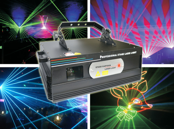 Stable 3W RGB Laser Light for Medium-sized Bar, Small Performance Stage and Wedding