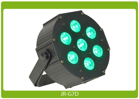 Metallic Flat Par Can 7* 12W RGBAW+UV, DMX at an affordable price LED Par Light Indoor