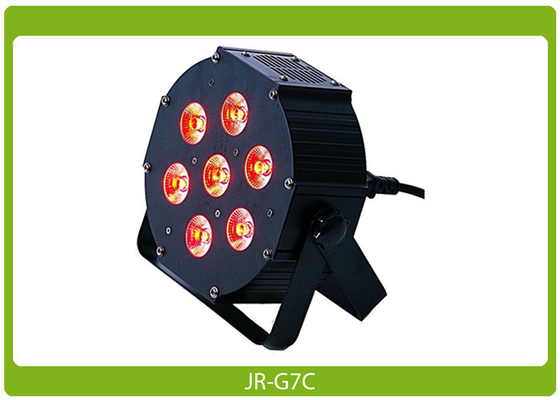 Metallic Flat Par Can 7* 10W RGBAW, DMX reliable and affordable equipment LED Par Light Indoor